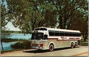 Postal publicitaria de autobús CONTINENTAL TRAILWAYS "THE NEW SILVER EAGLE" sin usar - Imagen 1 de 2