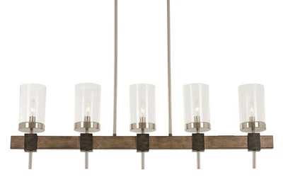 Minka Lavery 4635 Bridlewood 5 Light 40"W Taper Candle Linear - Grey - Image 1 of 4