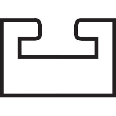 Perfil deslizante KIMPEX 2 longitud 48,50" negro 04-200-01 Foto 1 de 1