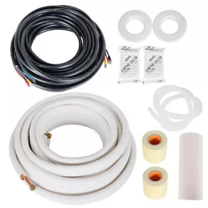 New 1/4In - 1/2In Dia. 50 Feet Install Kit For Mini Split Heat Pump Systems - Picture 1 of 12