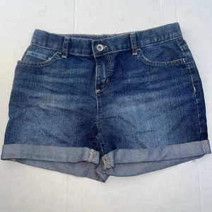Girls Children’s Place Size 10 Shortie Short Court Shorts Dark Denim - Picture 1 of 6