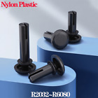 Plastic Nylon Black Fastener Rivets Push Pin Clips For Substrates / PC Board Etc