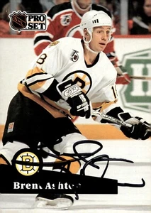 Brent Ashton - Signed 1991-92 Pro Set Card #352 - Picture 1 of 2