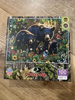Rompecabezas MasterPieces Mossy Oak - Black Bears 100 piezas Foto 1 de 2