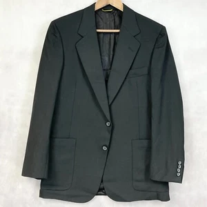 VTG Christian Dior Blazer Jacket Mens 40R Black Hart Schaffner Marx Classic - Picture 1 of 12