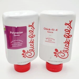 *Botellas de 16 oz* Chick-Fil-A Original, Juego de 2 paquetes de salsa polinesia NUEVO - Imagen 1 de 5