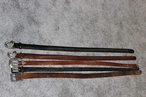 5-Belts Lot Brown leather belt with adjustable Holes 35"-39" - Picture 1 of 13
