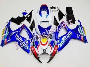 Fit for 2006 2007 GSXR600 GSXR750 White Blue Red Voltcom ABS Fairing Kit - Picture 1 of 8