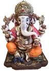 The Blessing. A Multi Colored Statue of Lord Ganesh Ganpati Elephant Hindu Ga...