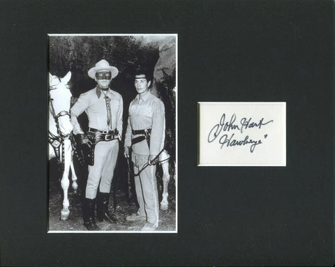 John Hart Lone Ranger Cowboy Western Blackenstein Signed Autograph Photo Display Cover