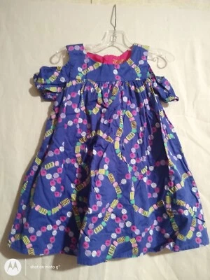 4T Genuine Kids girl swirl bead split short sleeve dress - Image 1 of 4