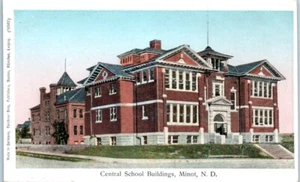 CENTRAL SCHOOL BUILDINGS Minot, North Dakota ND - Postcard - Picture 1 of 2