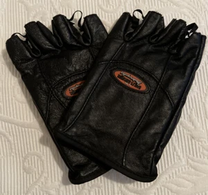 Women’s Harley Davidson‘s fingerless gloves black leather Medium - Picture 1 of 8