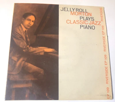 Jelly Roll Morton 7" Record 45 EP & Picture Sleeve Plays Classic Jazz Piano Ital - Image 1 of 4