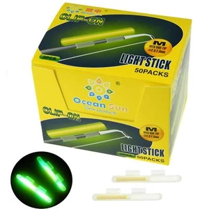 Clipon Fishing Glow Sticks For Pole Fishing Rod Tip Light Fishing Pole Light Sti - Picture 1 of 12