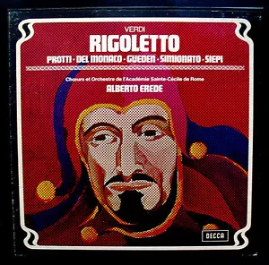VERDI: RIGOLETTO - fast neuwertig - französischer Import 3 LP Box Set - EREDE/PROTTI/SIEPI - DECCA - Bild 1 von 3