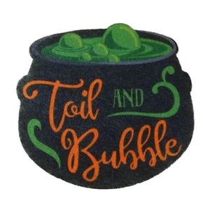 Halloween Scrub Sponge : "Toil and Bubble" Witch Cauldron - hocus pocus - Picture 1 of 3