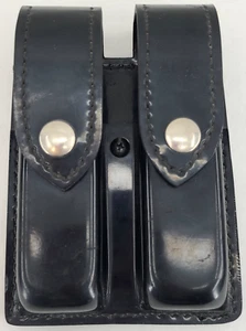 Safariland 77 Double Magazine Mag Pouch Black Buckle Snap Hardshell STX - Picture 1 of 6
