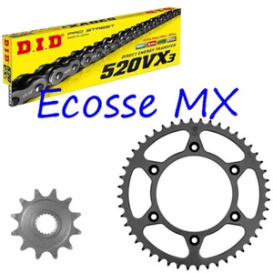 Kit de piñón de acero Kawasaki KX250 KX500 87-08 DID XRing Chain Renthal JT - Imagen 1 de 1