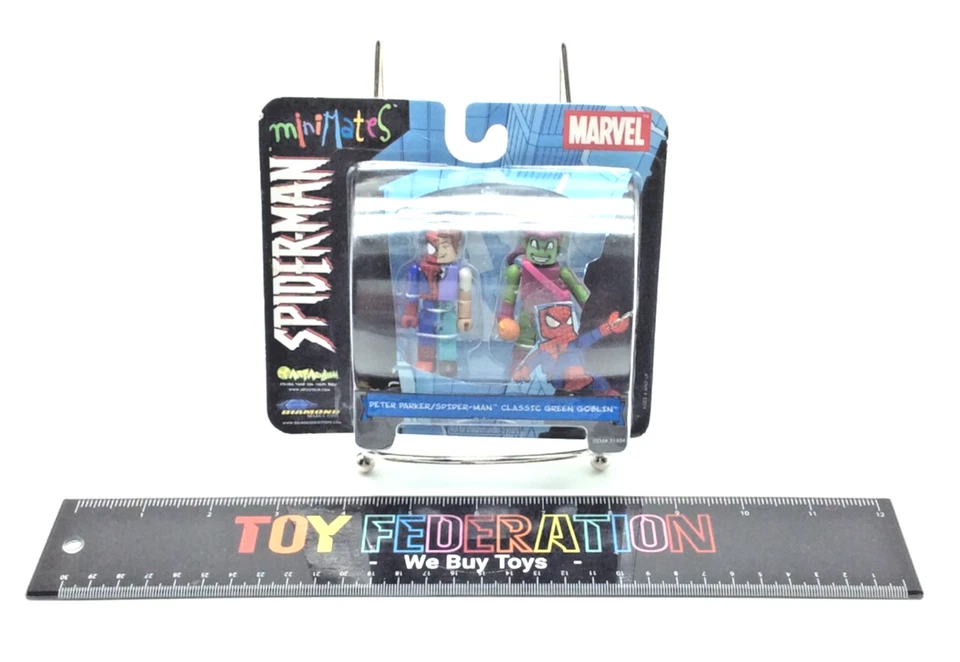 Classic Green Goblin Spiderman Parker Minimates 2pack Marvel