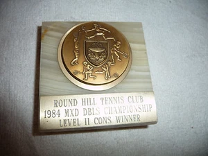 MARBLE TROPHY ALAMO CALIFORNIA ROUND HILL TENNIS CLUB 1984 - Bild 1 von 3