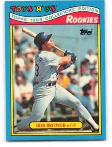1988 Topps Toys R Us Rookies #2 Bob Brower NM-MT Rangers