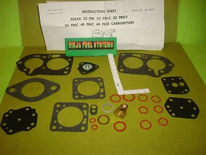 KIT DE RECONSTRUCCIÓN DE CARBURADOR SOLEX PEUGEOT 4 CILINDROS 1950-1970 51 52 53 54 55 56 57 58 59 - Imagen 1 de 4