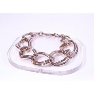 Pulsera Banana Republic Mujer Oro Doble Eslabón Grueso Glamour Nueva con Etiquetas 45 Foto 1 de 4