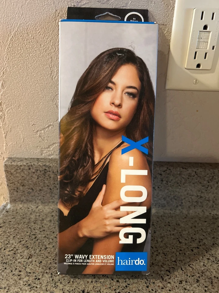 NUEVO Hairdo X-Long 23" Ondulado Clip-In Extensión de Cabello Marrón Medianoche Foto 1 de 1