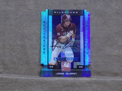 2008 Donruss Elite Extra Edition Signature Aspirations #56 Jose Duran/100 - Image 1 of 2