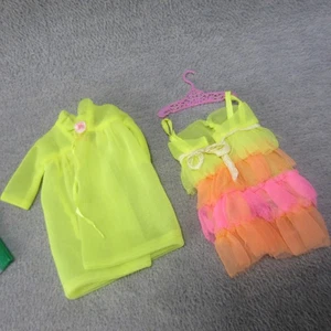 Francie Barbie Night Clouds #1841 Yellow Sheer Night Gown & Robe 1968 - Picture 1 of 7