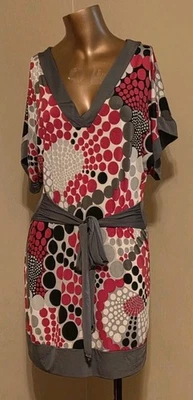 Vestido para mujer BODY CENTRAL rosa gris grande Y2K ropa vintage geométrica Foto 1 de 4