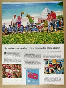 1966 Bermuda Tourism Vacations 'You'll have a picnic!' vintage print Ad - Picture 1 of 1