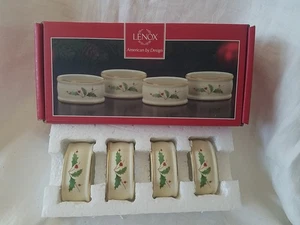 4er Set Lenox URLAUB SERVIETTENRINGE Dimension Collection NEU IM KARTON - Bild 1 von 10