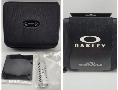 Oakley Ellipse O Accesorio Array Estuche Negro Gafas de sol Bóveda Paño y Limpiador Foto 1 de 4