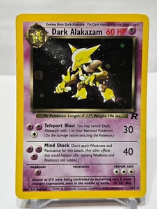 Dark Alakazam 1/82 Holo Rare Unlimited Team Rocket SWIRL Pokemon 7618 - Picture 1 of 13