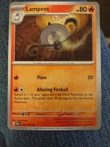 Lampent 037/197 Non Holo OBF Pokemon Scarlet & Violet Obsidian Flames - Picture 1 of 3