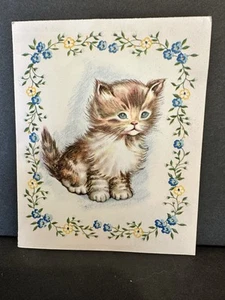 Tarjeta Gatito Gato Vintage - Imagen 1 de 5
