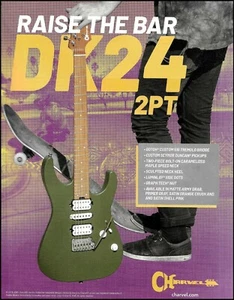 Charvel DK24 2PT Matte Army Green Drab guitar 2018 advertisement 8 x 11 ad print - Imagen 1 de 3