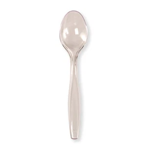 Creative Converting Premium 24 Count Plastic spoons Clear heavy duty - Picture 1 of 1