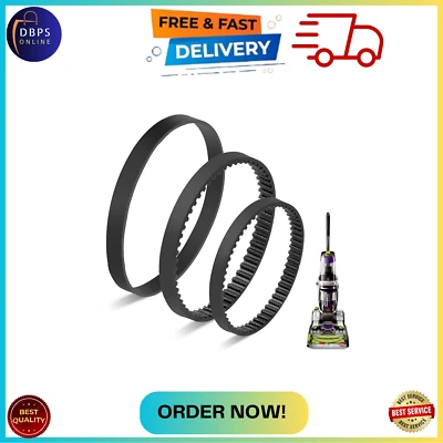 Juego de cinturón de repuesto para limpiador de alfombras Bissell Proheat 2X Revolution Pet Pro Foto 1 de 4