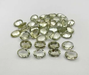 Natural Green Amethyst Oval Cut Loose Gemstone Lot 11 Pcs 13*18 MM 105 CT - Picture 1 of 4