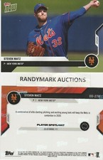 Steven Matz NEW YORK METS 2020 TOPPS NOW ROAD TO OPENING DAY OD-270 SP 647