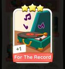 Set 14 Monopoly Go Sticker For The Record 3 star Card