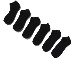 Calvin Klein Men's All Purpose No Show Socks 6 Pack One Size Black - Picture 1 of 2