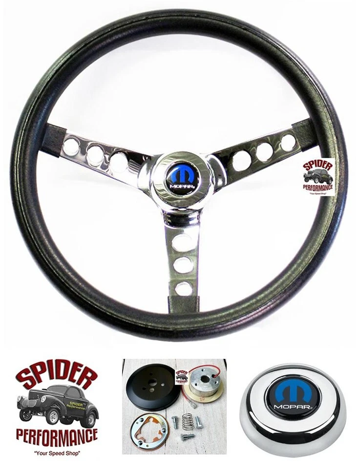 Ramcharger Dodge W 1974-1987 camioneta volante Mopar 13 1/2" cromo clásico Foto 1 de 4