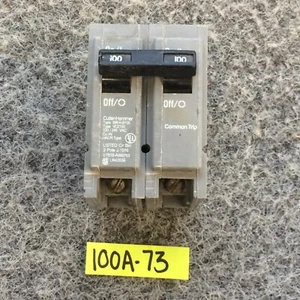 Cutler Hamer BRHH2100 2-Pole 100A Plug In Circuit Breaker - Picture 1 of 11