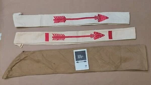 2x Vintage Order of The Arrow Sash (Embroidered on 2-ply White Twill) USA - Picture 1 of 17