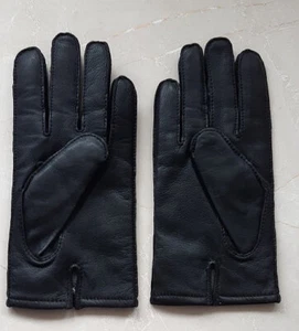 Hugo Boss Handschuhe Leder schwarz, hervorragend, mittlere Größe - Bild 1 von 5