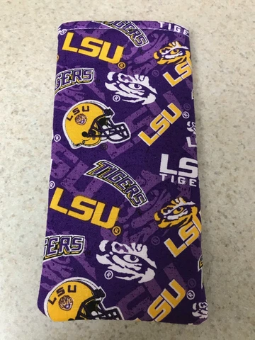 Eyeglass / Sunglass Fabric Case - LSU Tigers - All Over Design - NCAA - NEW! Cover